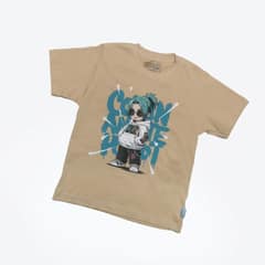 Kaos Anak Anime - warna Krem