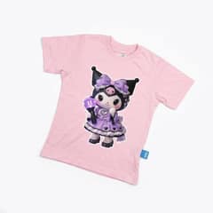 Kaos Kuromi Ungu - warna Pink